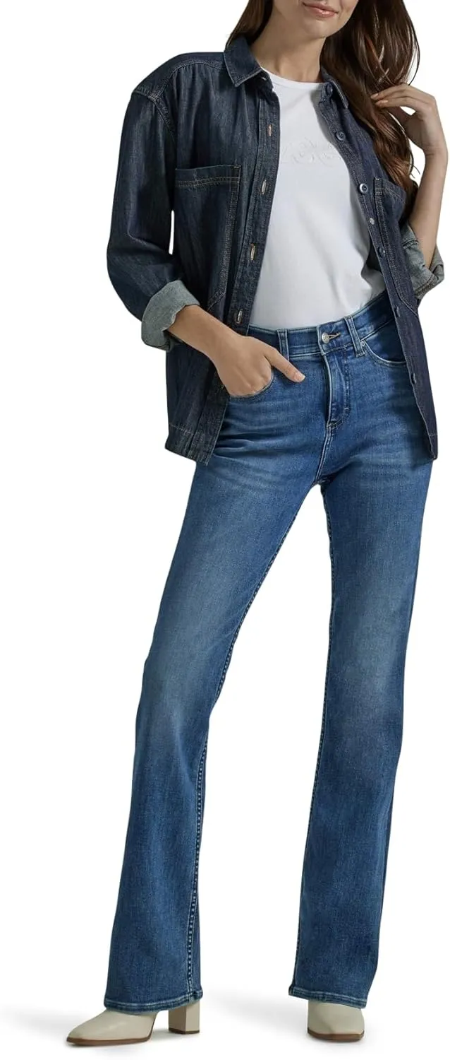 Lee Women's Petite Ultra Lux Comfort with Flex Motion Bootcut Jean