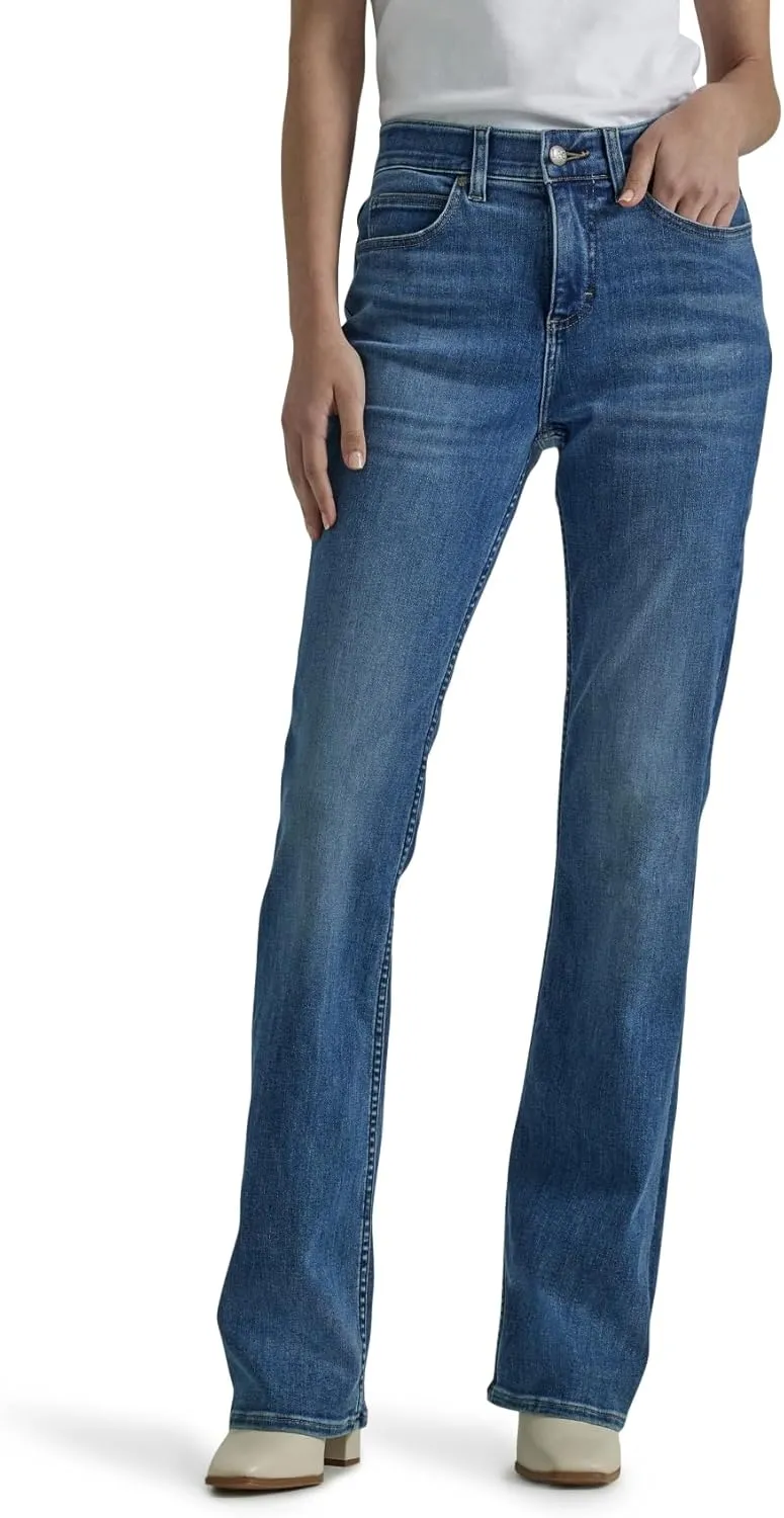 Lee Women's Petite Ultra Lux Comfort with Flex Motion Bootcut Jean