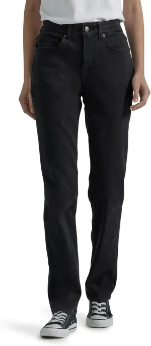 Lee Women's Petite Ultra Lux Comfort with Flex Motion Straight Leg Jean