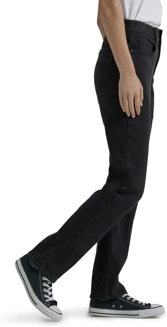 Lee Women's Petite Ultra Lux Comfort with Flex Motion Straight Leg Jean