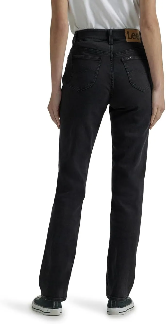 Lee Women's Petite Ultra Lux Comfort with Flex Motion Straight Leg Jean