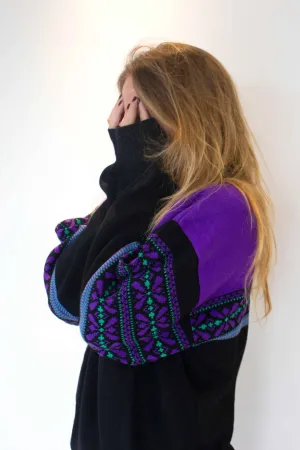 LÖFFLER 90s Jacquard Pattern Sweater