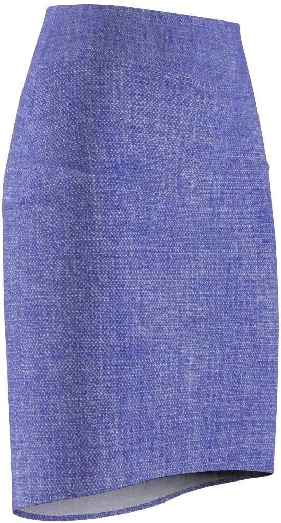 Light Denim Women's Pencil Skirt