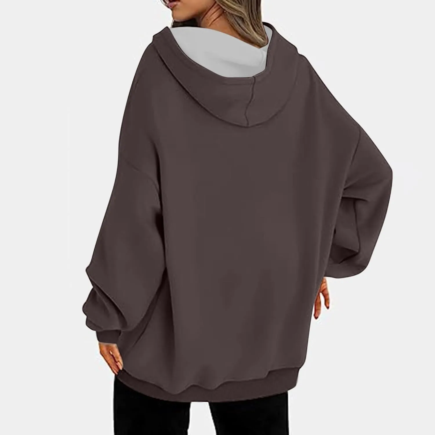 Light Weight Sweatshirt for Women Athletic Fit Workout Sweatshirt Oversized Baggy Pullover Hoodies Hip Hop Streetwear