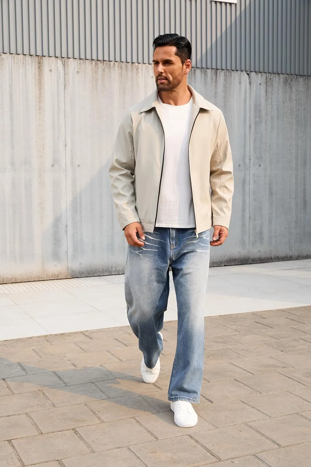 Lightweight Jackets for Men Casual Windbreaker Stylish Light Fall Spring Golf Work Dress Business Coat