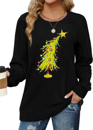 MAXIMGR Women's Christmas Graphic Sweatshirts - Merry Xmas Holiday Pullover Tops