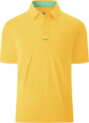 Men Golf Shirts Short Sleeve Sports Casual Polo Shirts for Men