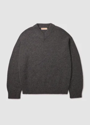 Mens Balla Slouch V-Neck in Derby Grey