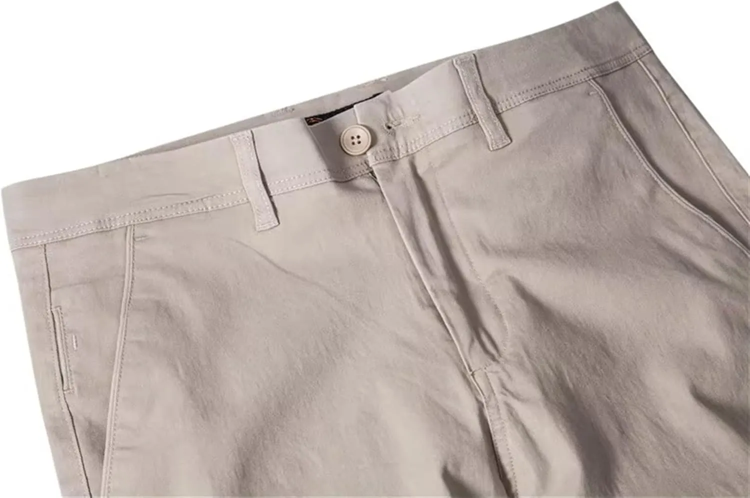 Men's Business Slim Fit Comfort Pants Breathable Straight Leg Casual Trousers Solid Classic Outdoor Pants