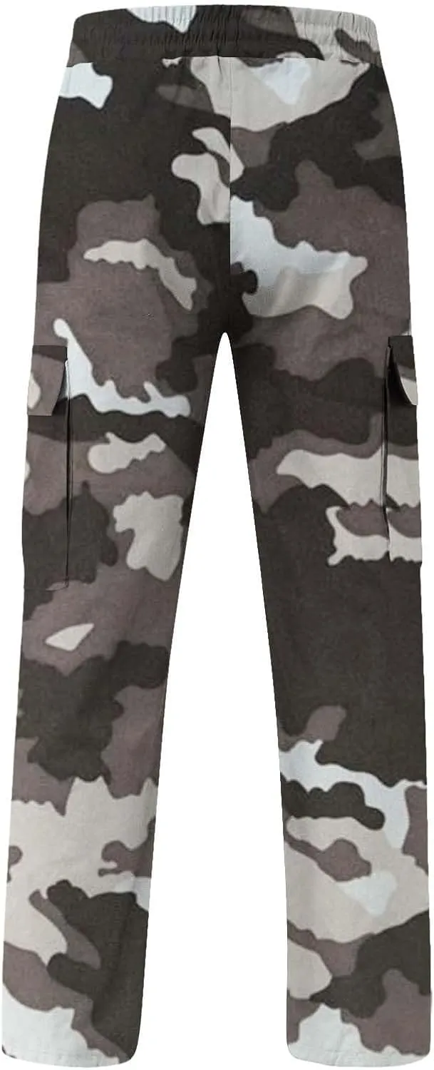 Mens Cargo Pants Slim Fit Men's Wild Cargo Pants Casual Joggers Sweatpants Outdoor Waterproof Hiking Work Pants