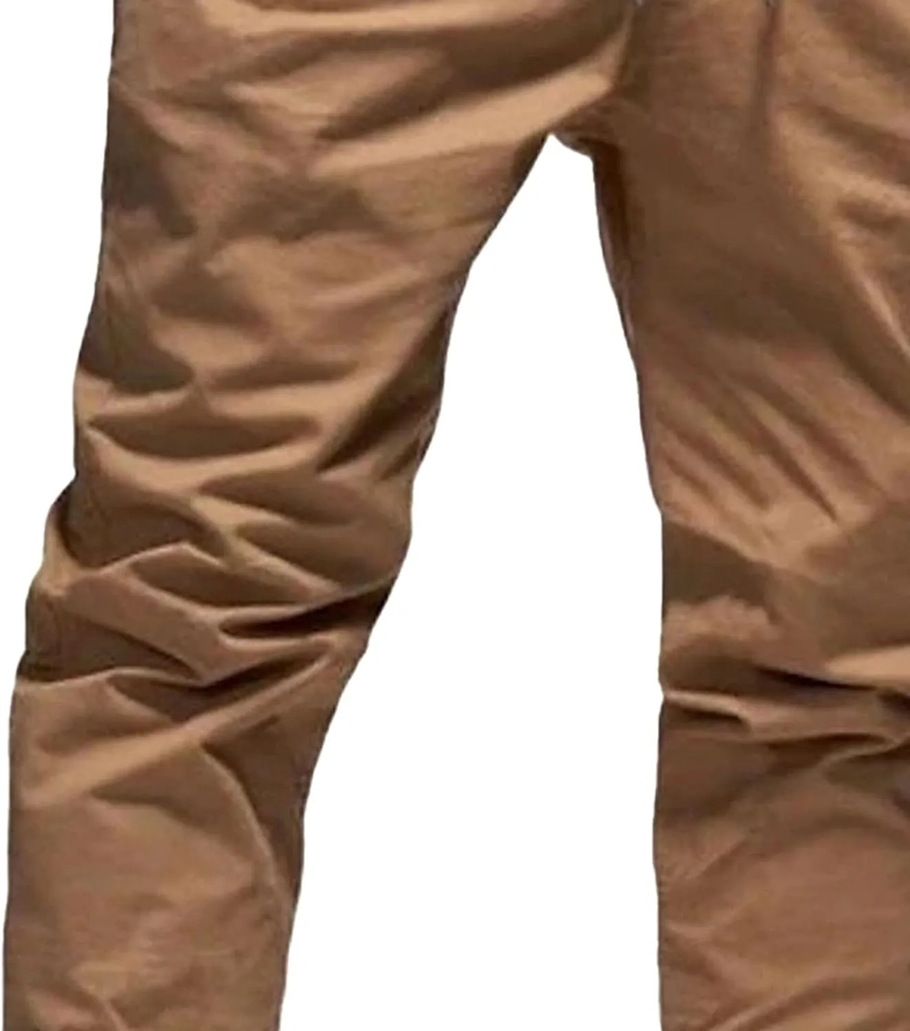 Men's Casual Elastic Waisted Joggers Pants Chino Solid Tapered Hiking Pants Slim Fit Comfort Outdoor Trousers