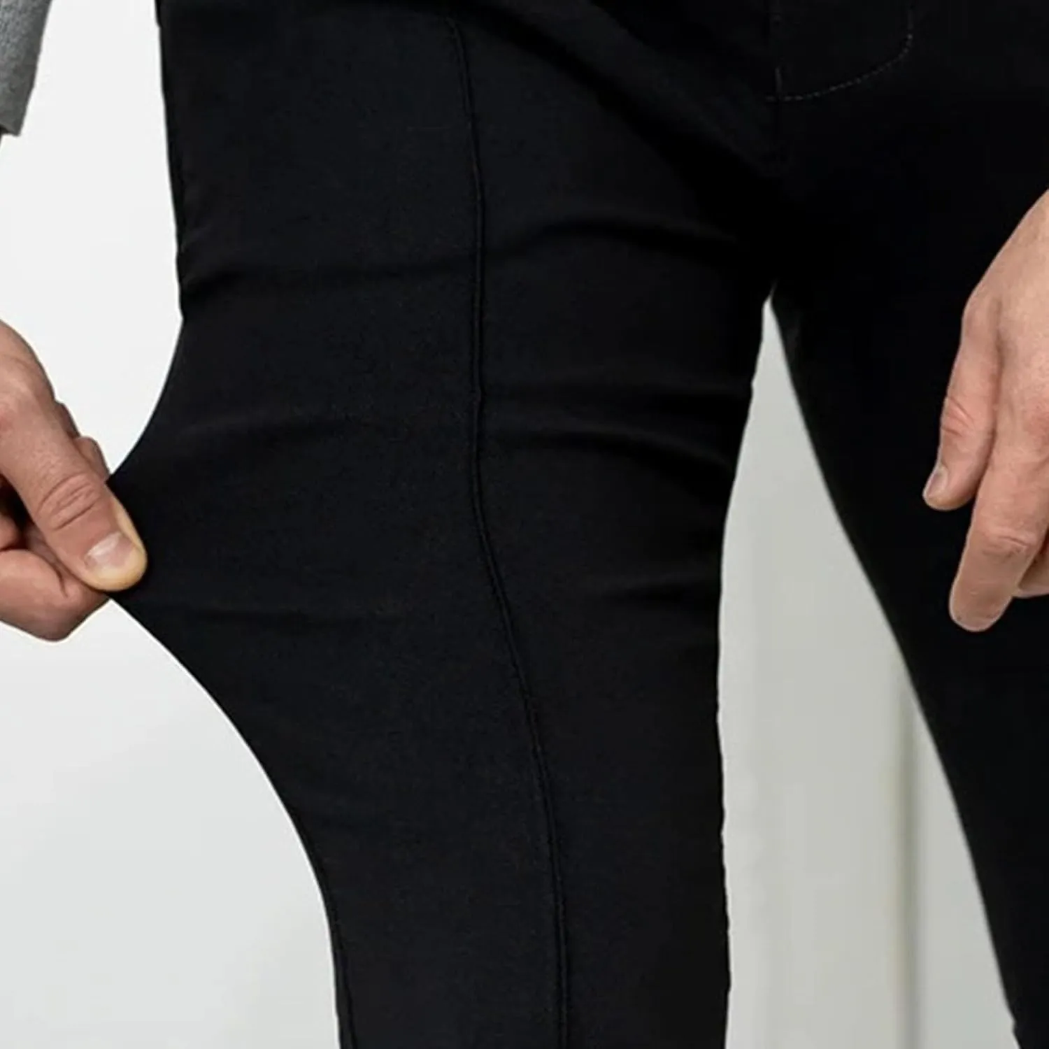 Men's Casual Slim Fit Outdoor Joggers Pants Lightweight Solid Workout Trousers Stretch Comfort Skinny Pants