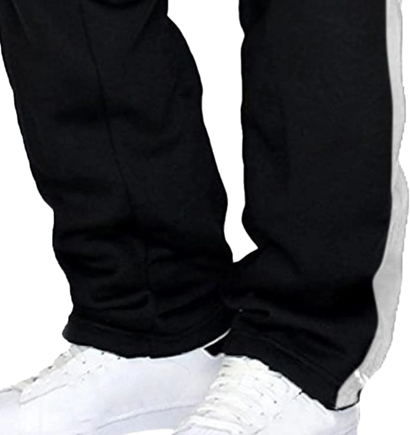 Men's Comfort Drawstring Elastic Waist Cargo Pants Regular Fit Solid Hiking Pants Joggers Wide Leg Trousers