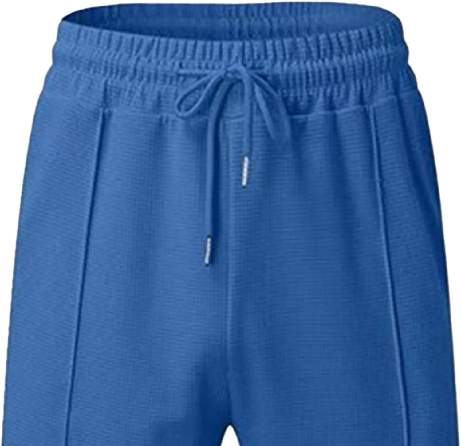 Men's Drawstring Straight Leg Athletic Pants Casual Elastic Waist Outdoor Trousers Comfort Trendy Summer Sweatpants