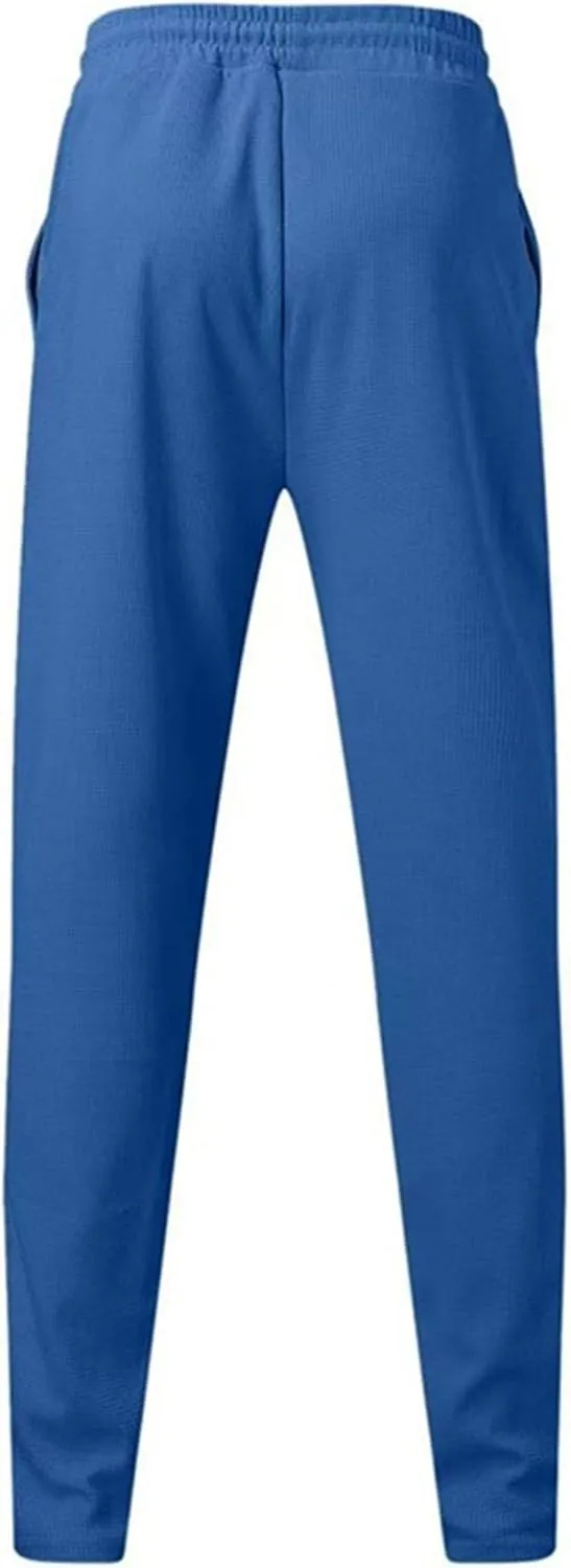 Men's Drawstring Straight Leg Athletic Pants Casual Elastic Waist Outdoor Trousers Comfort Trendy Summer Sweatpants