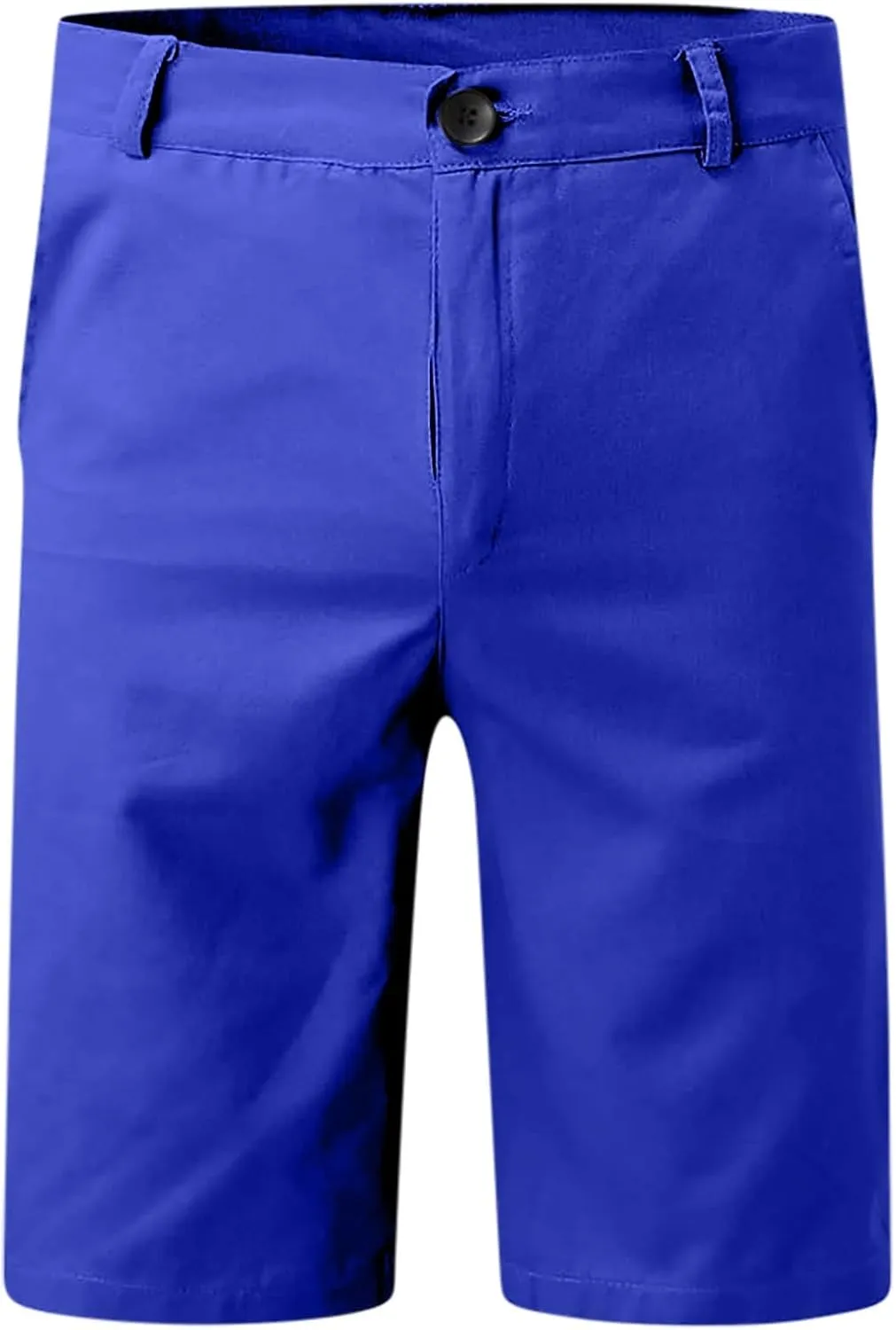 Mens Flat Front Golf Chino Shorts Comfort Slim Fit 10" Work Dress Shorts Summer Casual Beach Short Pants with Pockets