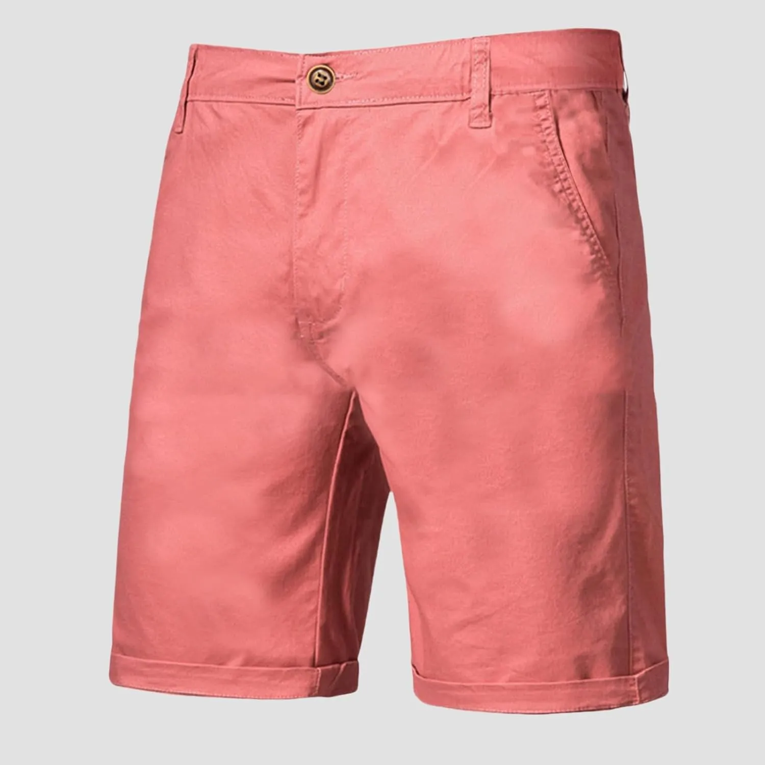 Men's Stretch Chino Short Fashion Slim Fit Flat Front Cargo Shorts Classic Summer Comfort Casual Shorts with Pocket