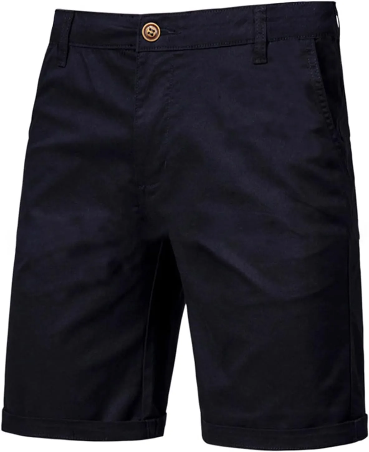 Men's Stretch Chino Short Fashion Slim Fit Flat Front Cargo Shorts Classic Summer Comfort Casual Shorts with Pocket