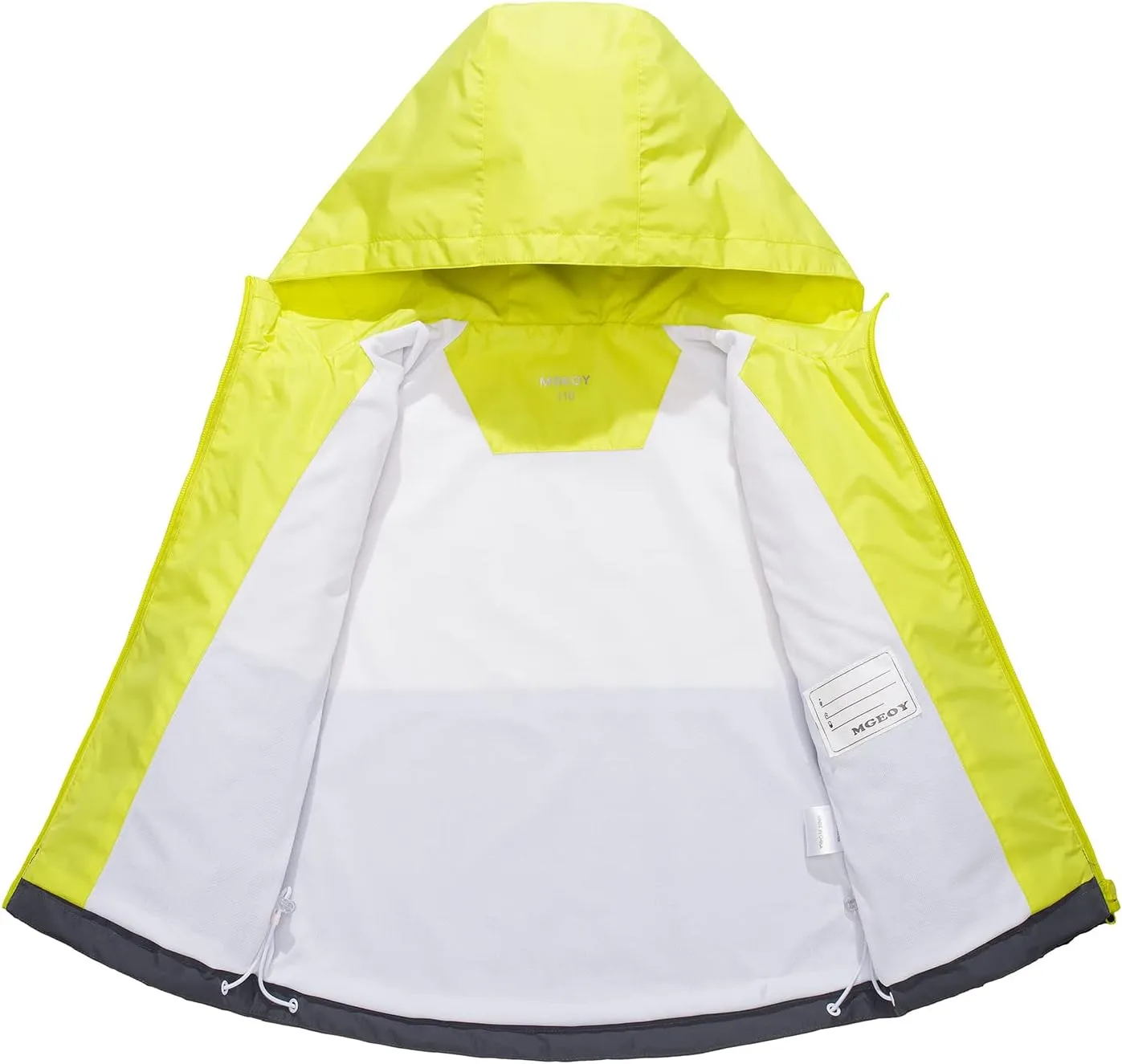 MGEOY Kids Rain Jackets Waterproof with Hood Lightweight Rain Coats for Girls Boys