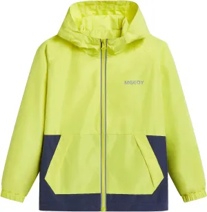 MGEOY Kids Rain Jackets Waterproof with Hood Lightweight Rain Coats for Girls Boys