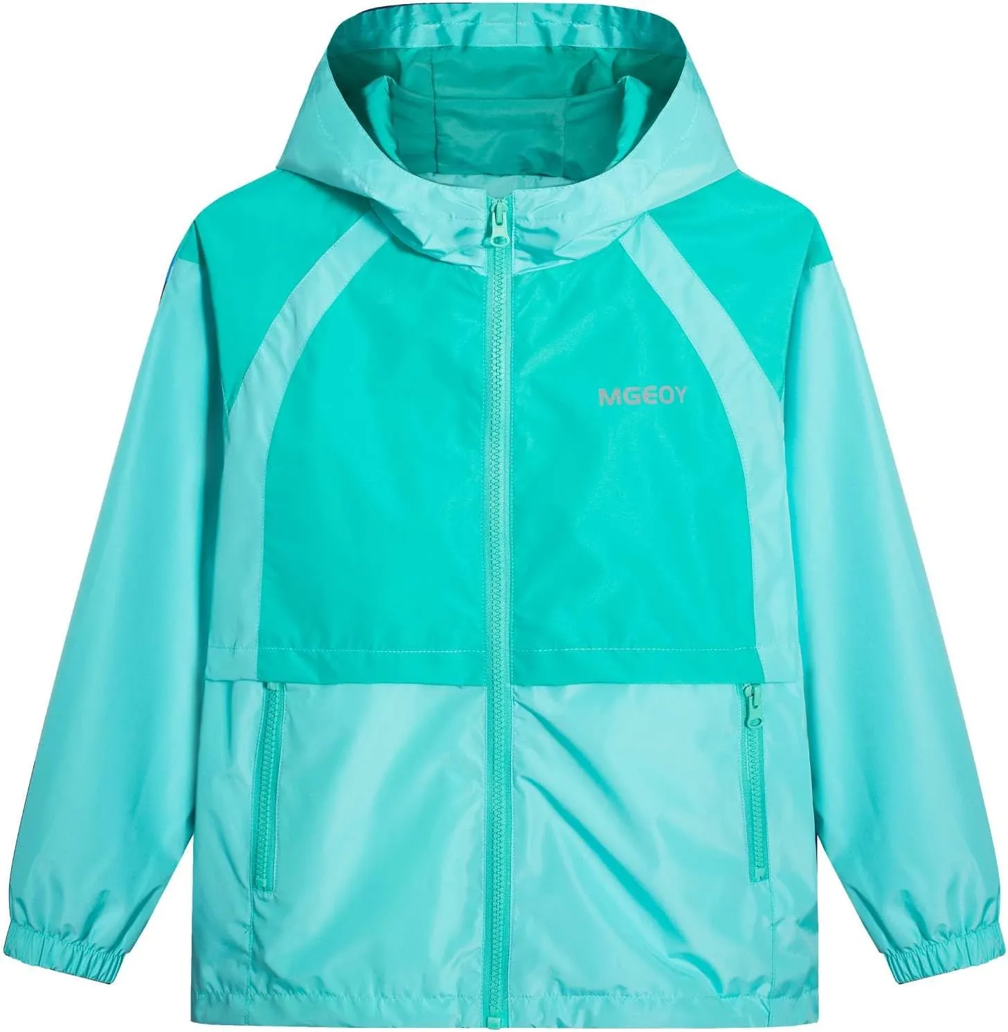 MGEOY Kids Rain Jackets Waterproof with Hood Lightweight Rain Coats for Girls Boys
