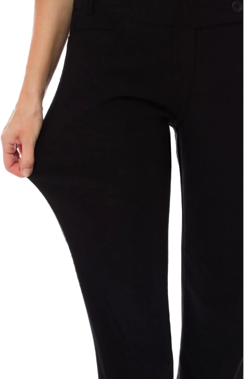 MixMatchy Women's Ultra Stretch Lux Comfort with Flex Motion Bootcut Dress Pants Work Business Office Trousers