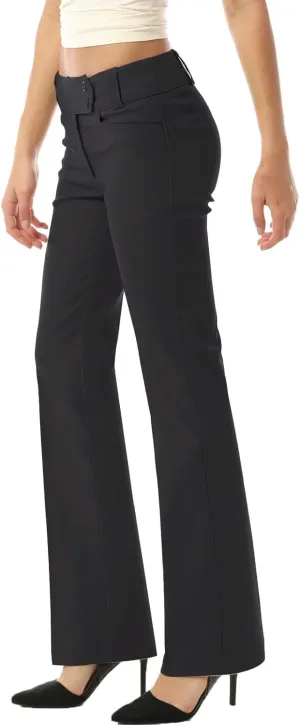 MixMatchy Women's Ultra Stretch Lux Comfort with Flex Motion Bootcut Dress Pants Work Business Office Trousers
