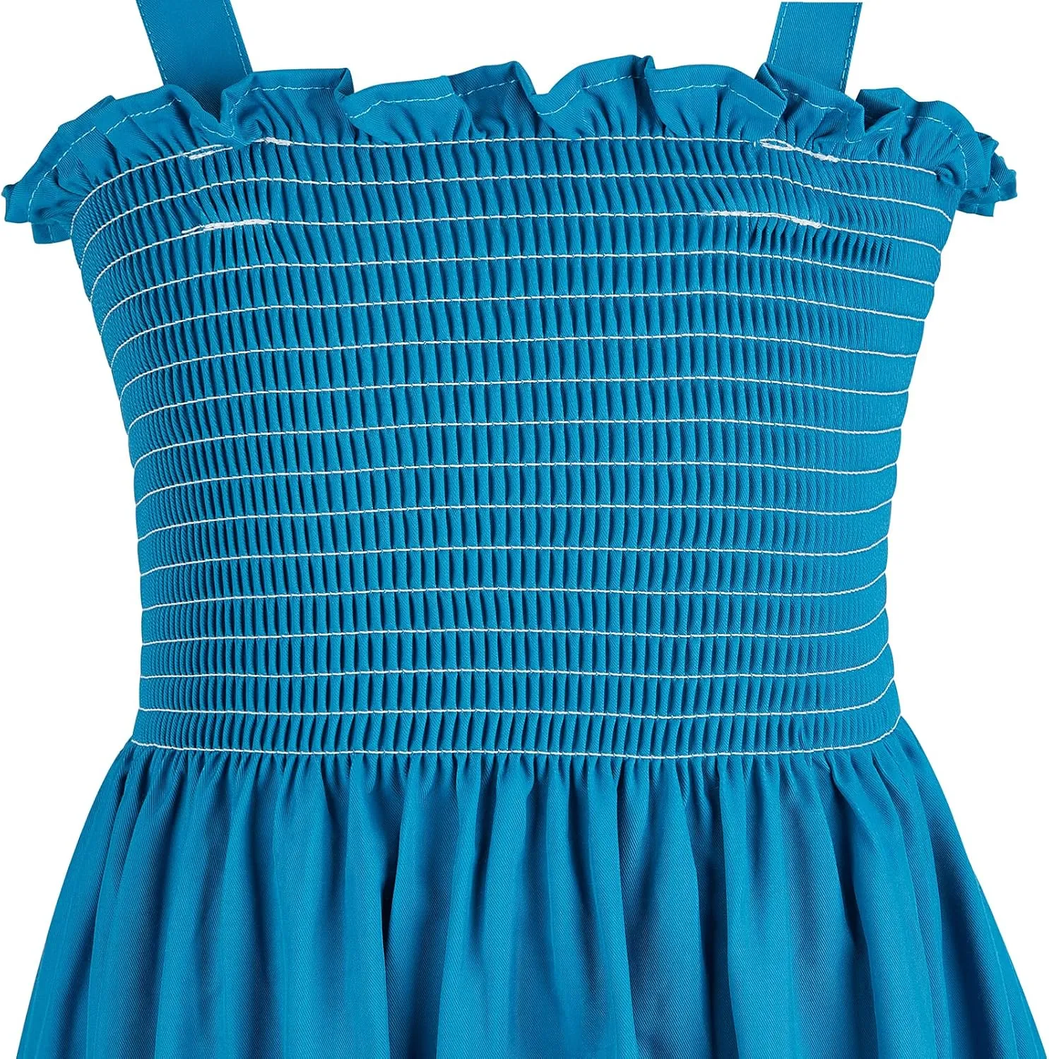 Mommy and Me Floral Smocked Dress Family Matching Outfits Set Sleeveless Sundress Beach Summer Casual Dress