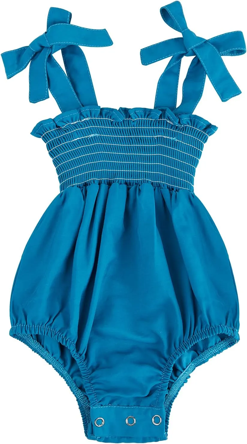 Mommy and Me Floral Smocked Dress Family Matching Outfits Set Sleeveless Sundress Beach Summer Casual Dress