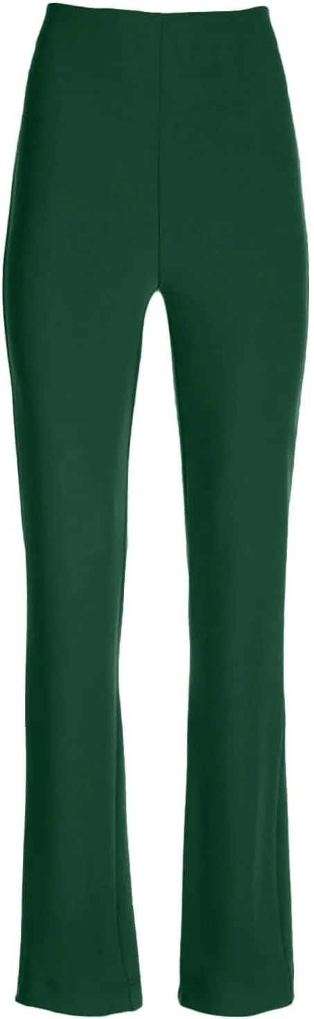 Pants for Women Comfort Stretch Loose Fit Leg Skinny High Waist Pull On Pants for Business Work Dress Bootcut Trousers