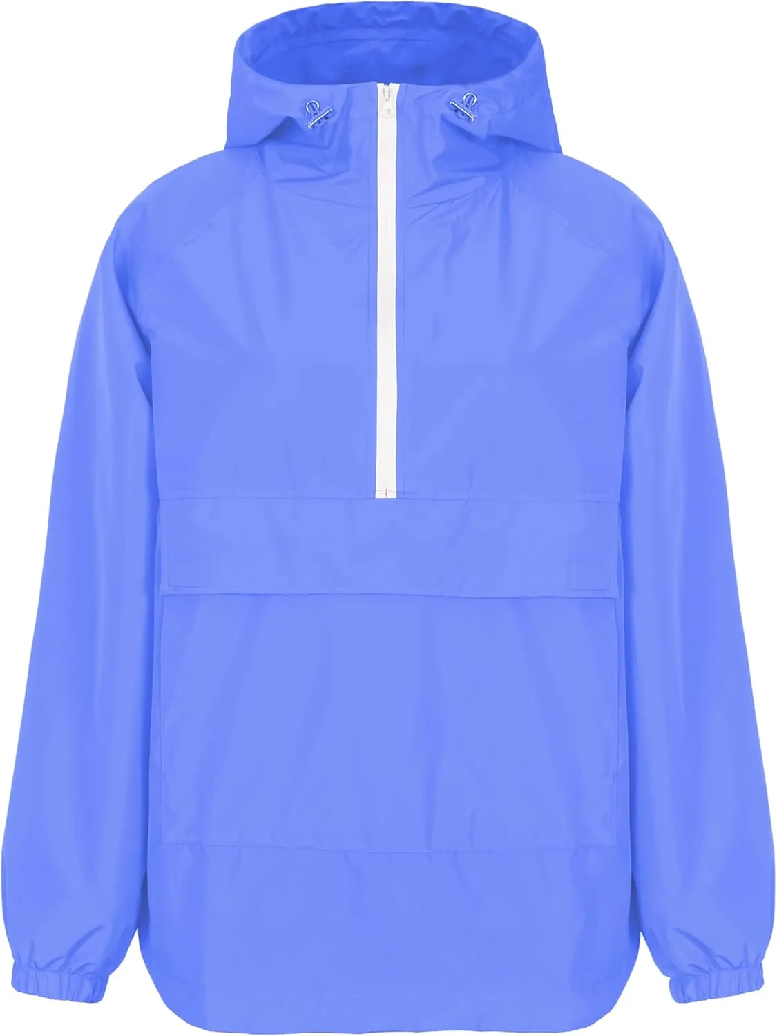 PESION Womens Packable Waterproof Raincoat Lightweight Rain Jacket, Running Cycling Hiking Windbreaker Pullover Jackets