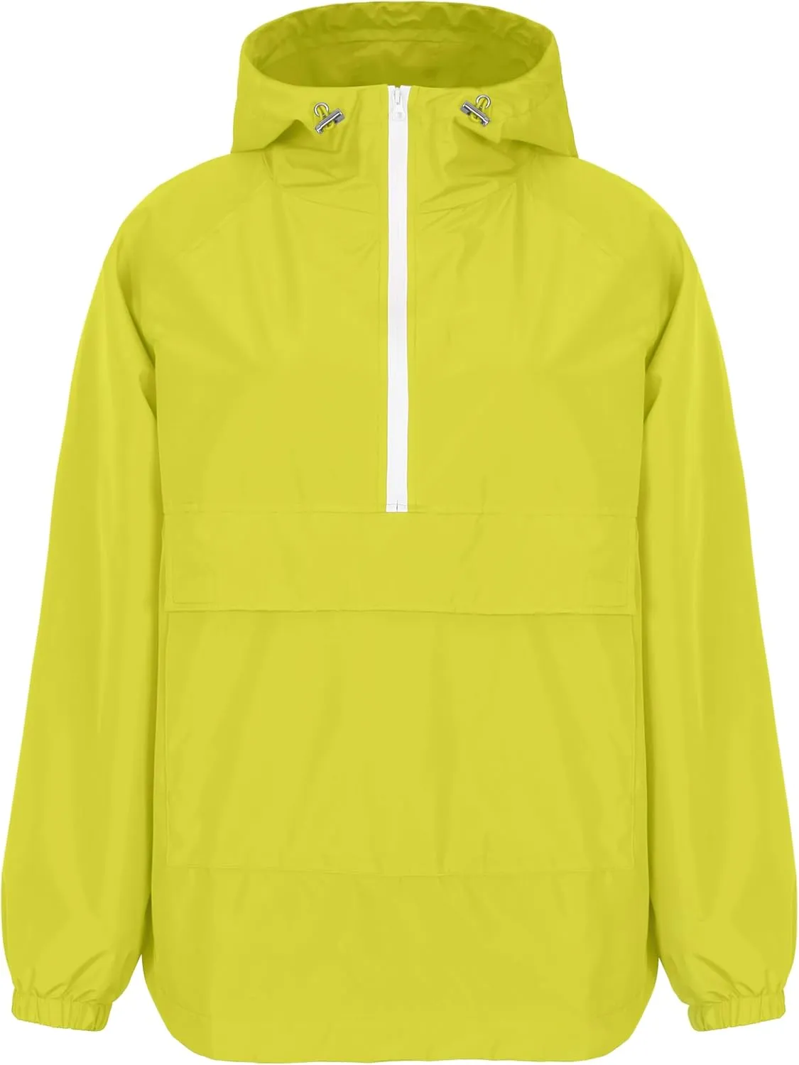 PESION Womens Packable Waterproof Raincoat Lightweight Rain Jacket, Running Cycling Hiking Windbreaker Pullover Jackets