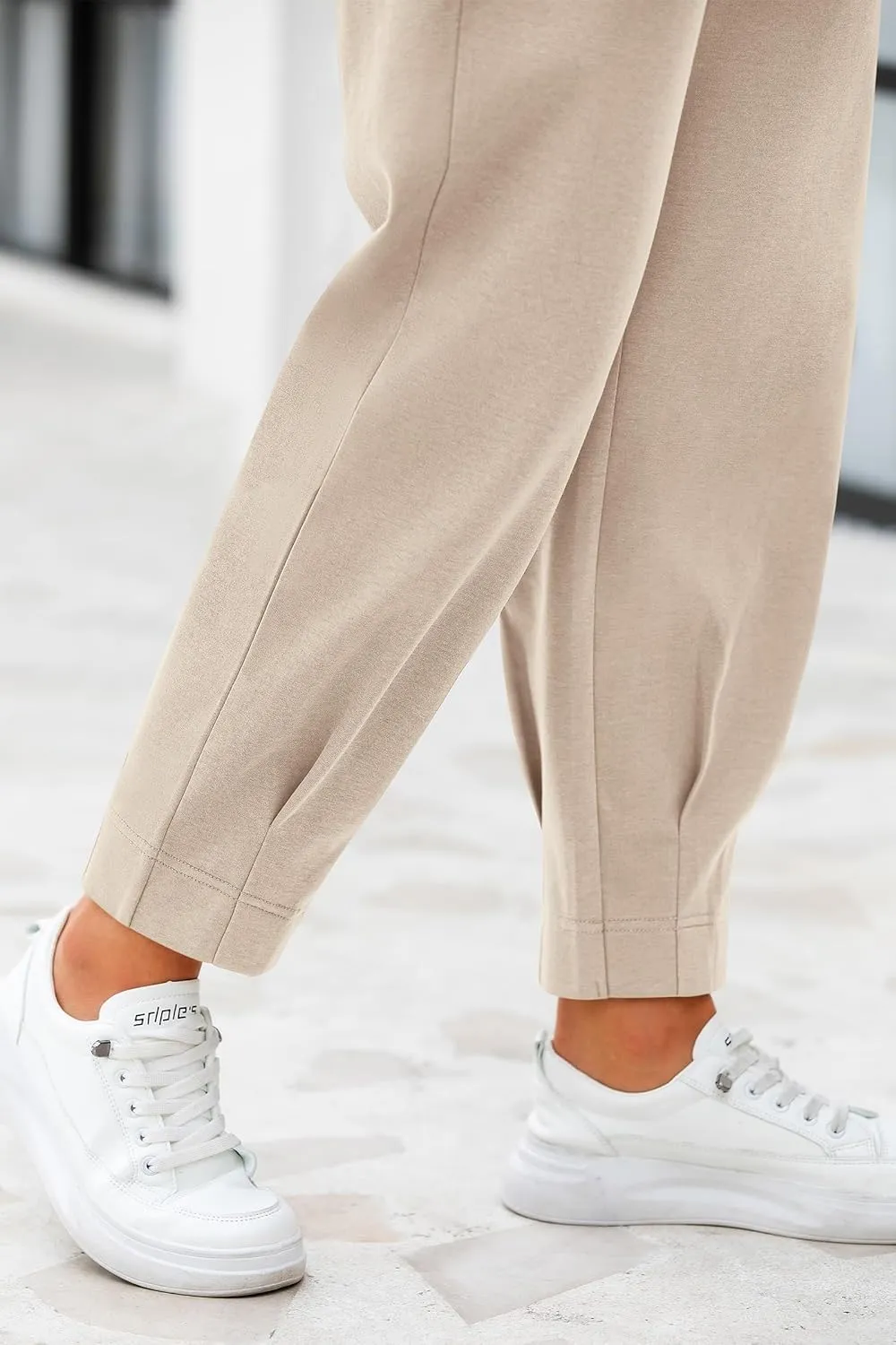 PRETTYGARDEN Women's High Waisted Pants Dressy Casual Ankle Length Work Office Trouser Slacks with Pockets