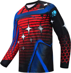PSPORT Cycling Sweatshirt Men MTB T-Shirt Long Sleeve Bike Motorcycle Shirts Bike Jersey Tops UV Protection