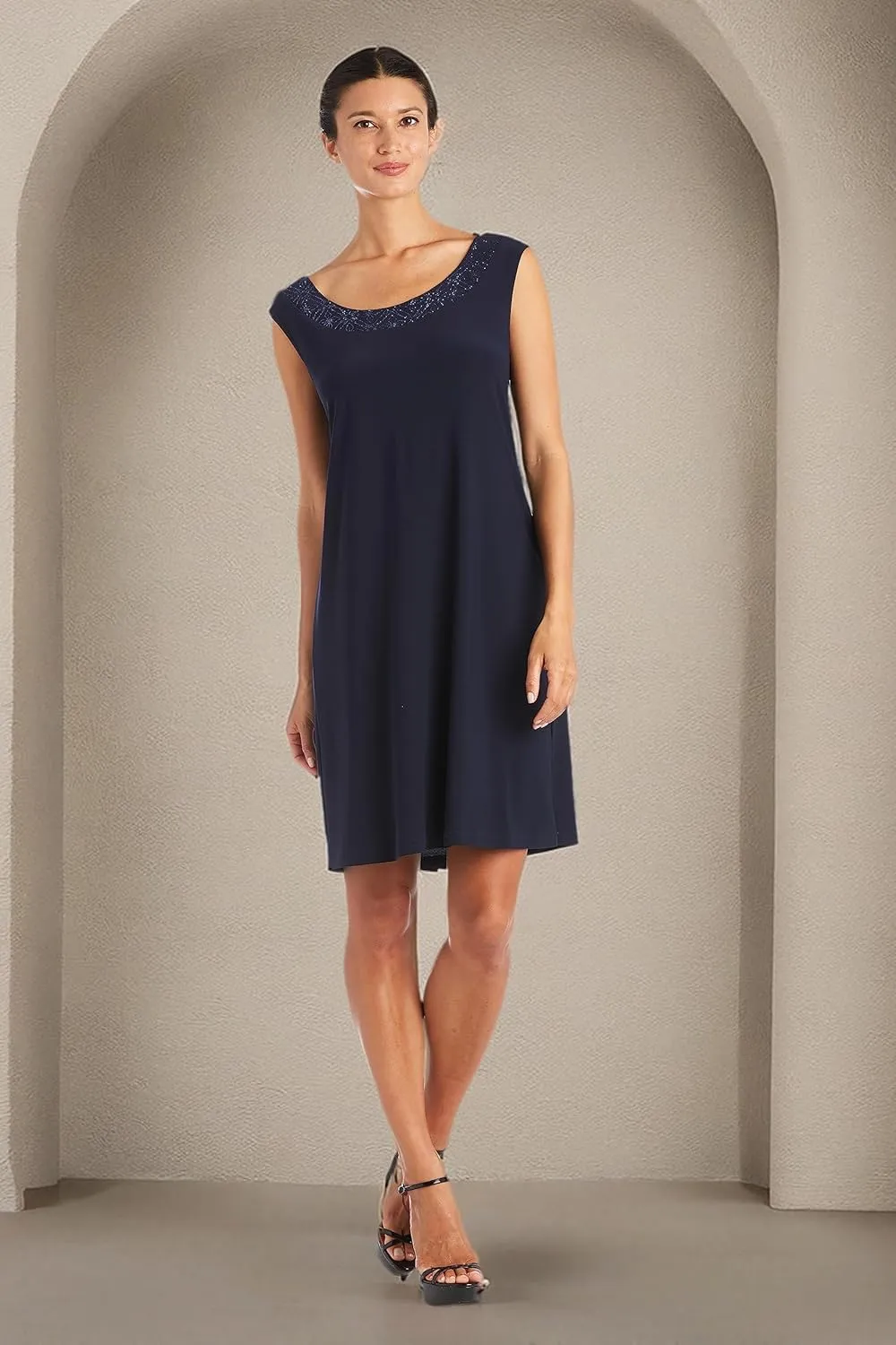 R&M Richards Womens Plus 2PC Mesh Inset Dress with Jacket
