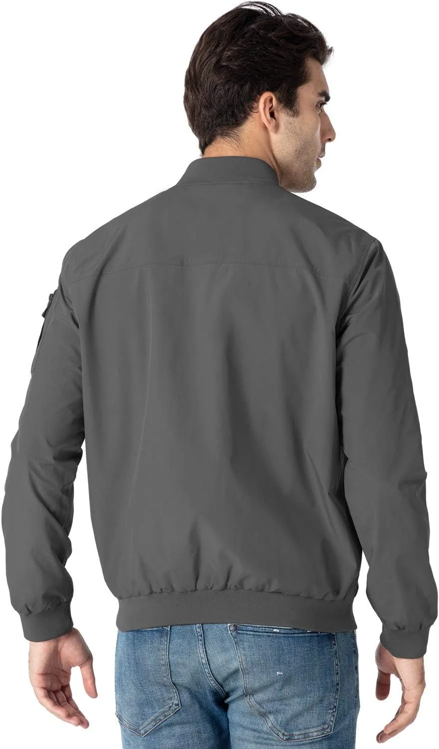 Rdruko Men's Lightweight Bomber Jacket Causal Fashion Stylish Windbreaker Light Jacket