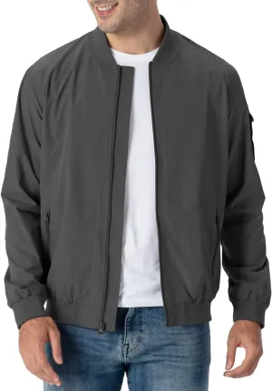 Rdruko Men's Lightweight Bomber Jacket Causal Fashion Stylish Windbreaker Light Jacket