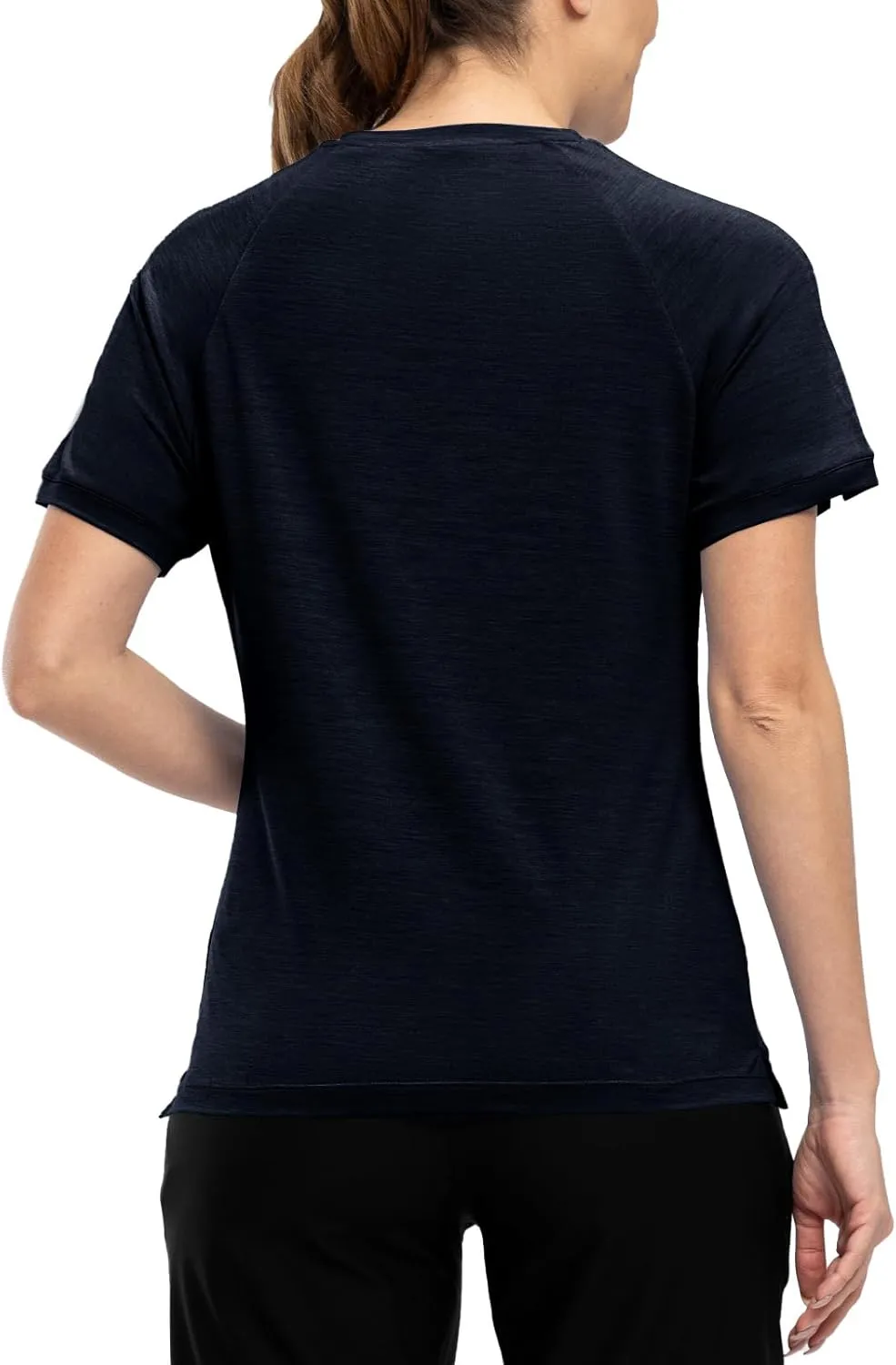 Rdruko Women's Workout Shirts Short Sleeve Dry Fit Moisture Wicking UPF 50  Sun Protection Running Gym Athletic T-Shirts