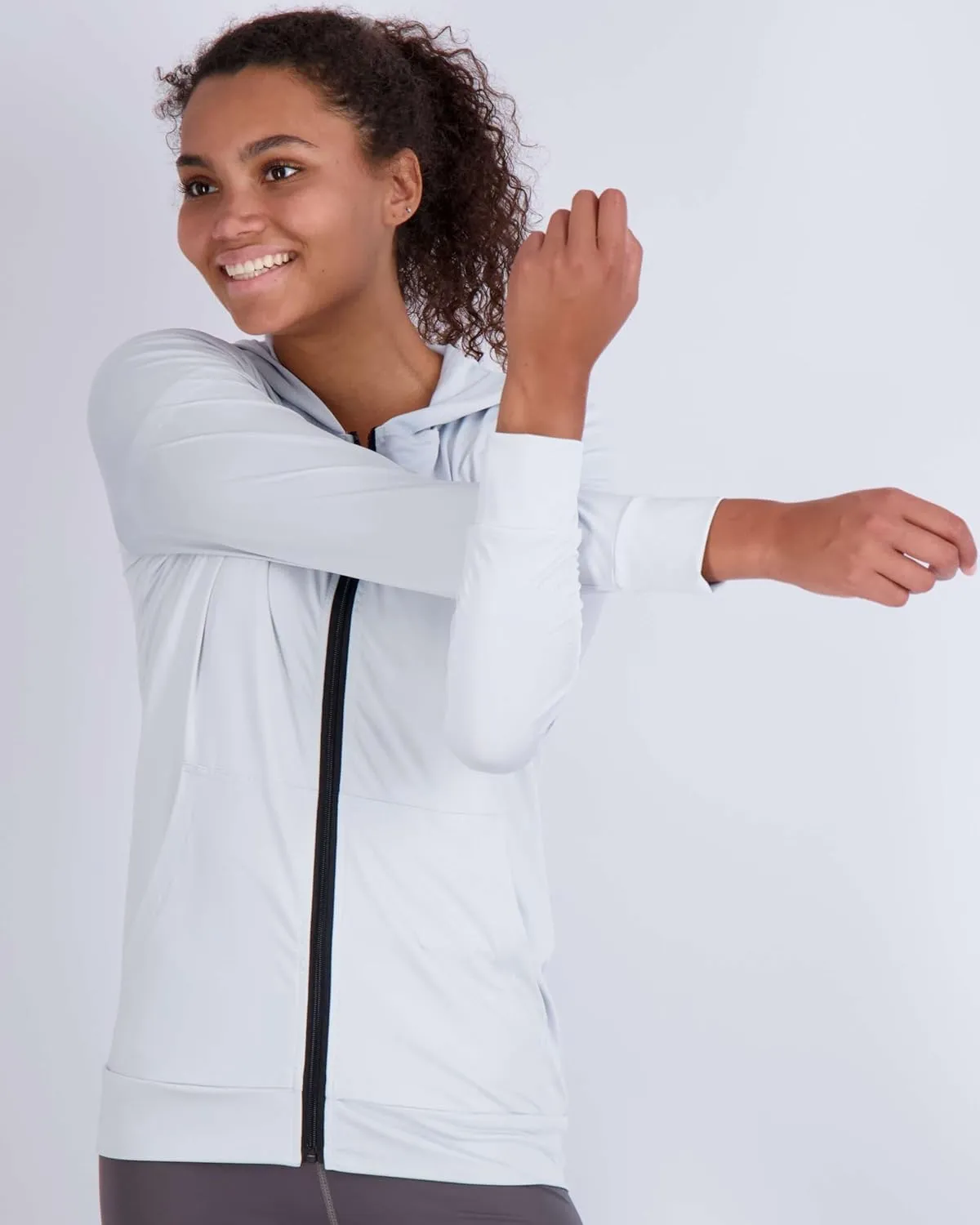 Real Essentials 3 Pack: Womens Dry-Fit Long Sleeve Quarter Zip & Full Zip Up Hoodie Workout Jacket (Available in Plus)