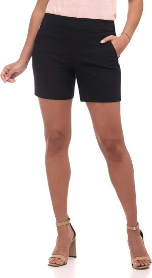 Rekucci Women's Ease into Comfort Riviera Short with Zipper Pockets