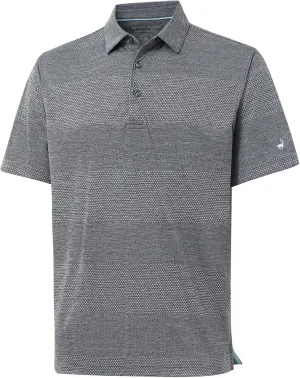 Rouen Golf Shirts for Men Dry Fit Short Sleeve Performance Moisture Wicking Casual Texture Heather Jacquard Mens Polo Shirts