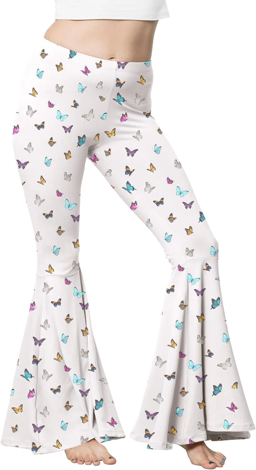 STRETCH IS COMFORT Womens Plus Size Oh So Soft Pull On Stretchy Bell Bottom Flare Pants| XL-7X