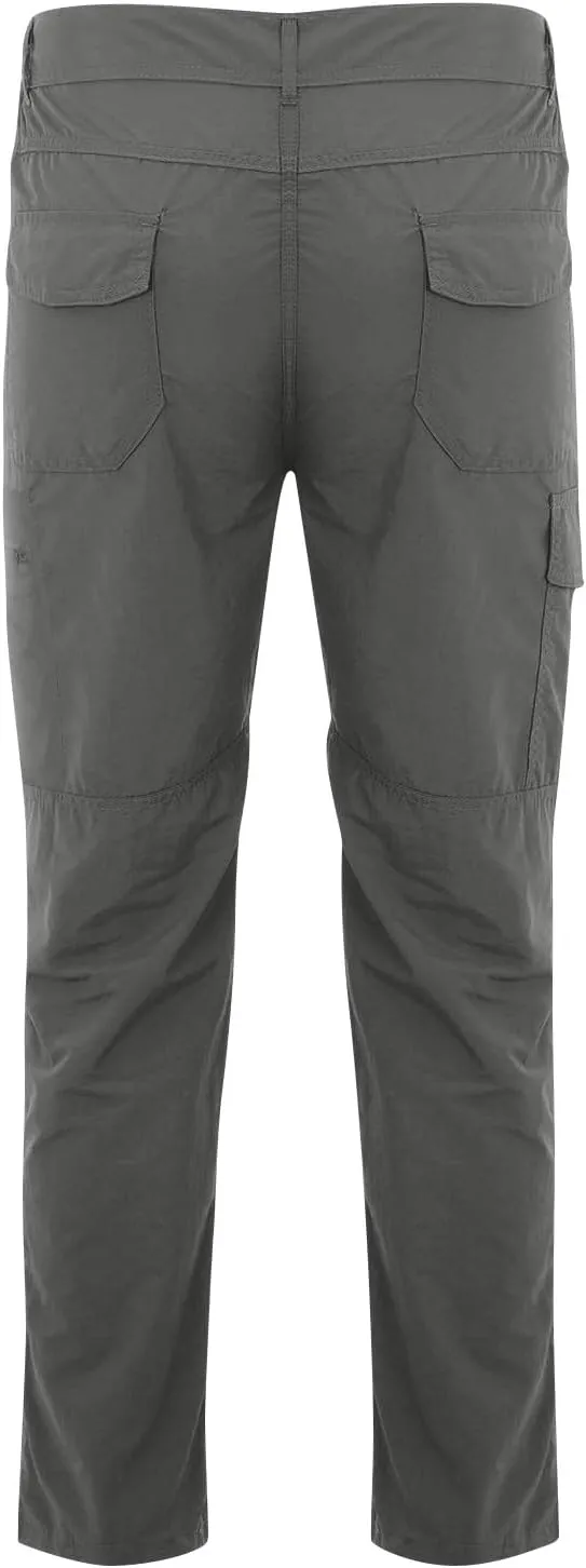 Tactic Pants for Men Hiking Water Resistant Ripstop Flex Cargo Pants Multi Pockets Outdoor Lightweight Trousers