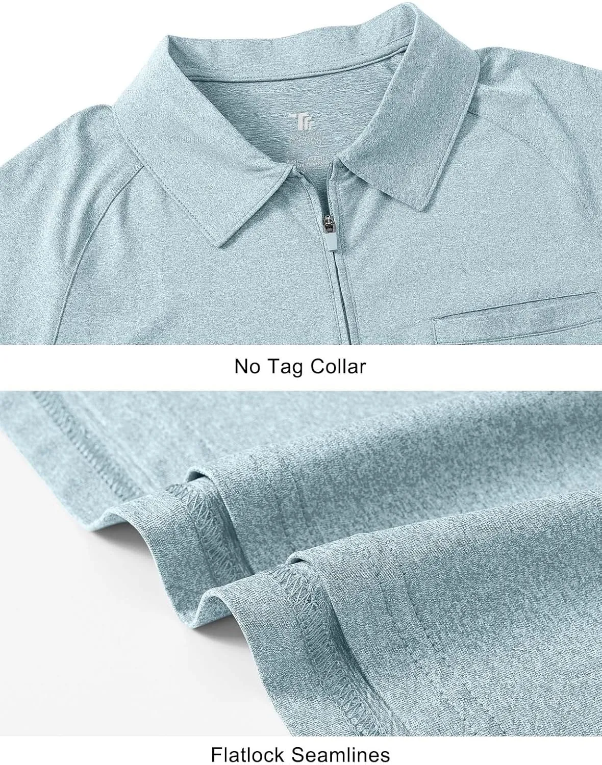 TBMPOY Women's Golf Polo Shirts Short Sleeve UPF 50  Dry Fit Athletic Tennis T-Shirts Zip Up Athletic Sports Shirt