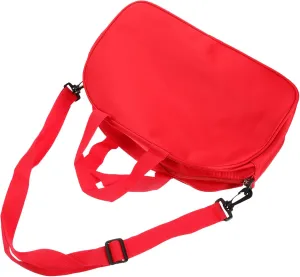 Travel Luggage Bag for Men Large Capacity Personalized Sport Bag Smooth Metal Zippers and Red Fabric