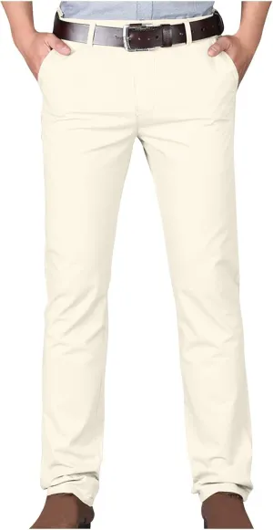 Uillui Business Casual Mens Dress Pants Slim Fit Stretch Chino Pant Straight Leg Work Suit Pants Big and Tall Comfort Slacks