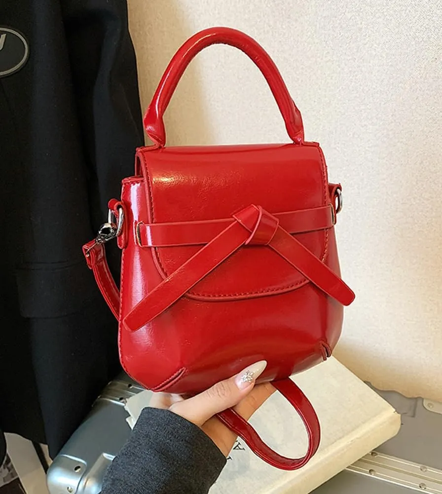 Womens Cute Shoulder Bag Purse Trendy Round Smooth Top Handle Bag Fairy Style Adjustable Tote Handbags 2025