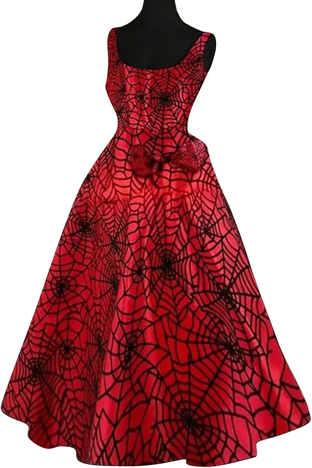 Womens Halloween Bloody Print Party Suspender Dress Festival Light Bride Cos Costume Fashion Sexy Tunic Flowy Dress