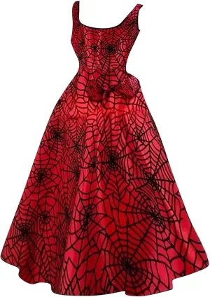 Womens Halloween Bloody Print Party Suspender Dress Festival Light Bride Cos Costume Fashion Sexy Tunic Flowy Dress