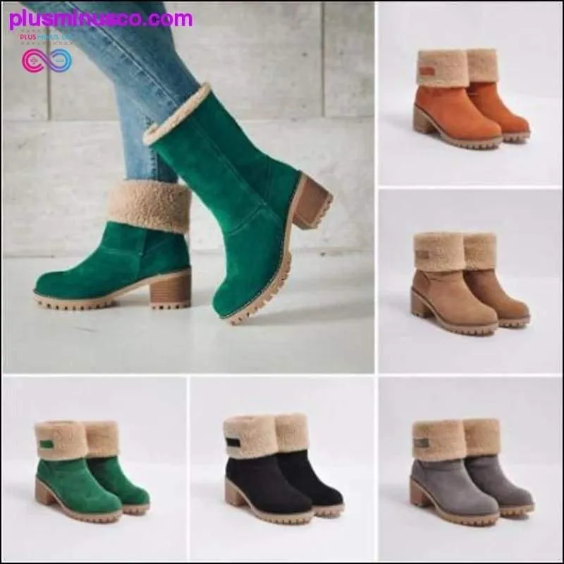 Women's Shoes Snow boots Ladies Winter Flock Warm Boots